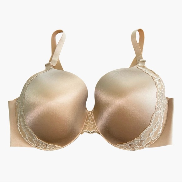 SOMA Bra Vanishing back Perfect coverage Underwire Lace trim 38DD/38E Like New - Picture 3 of 9